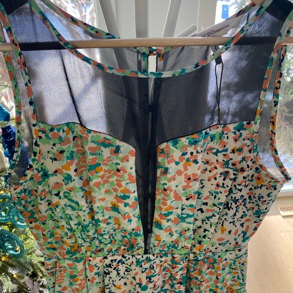 BCBGeneration abstract sheer back dress - Picture 4 of 5